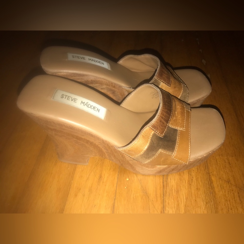 Vintage Y2K Steve Madden Platform Clogs -Size 8